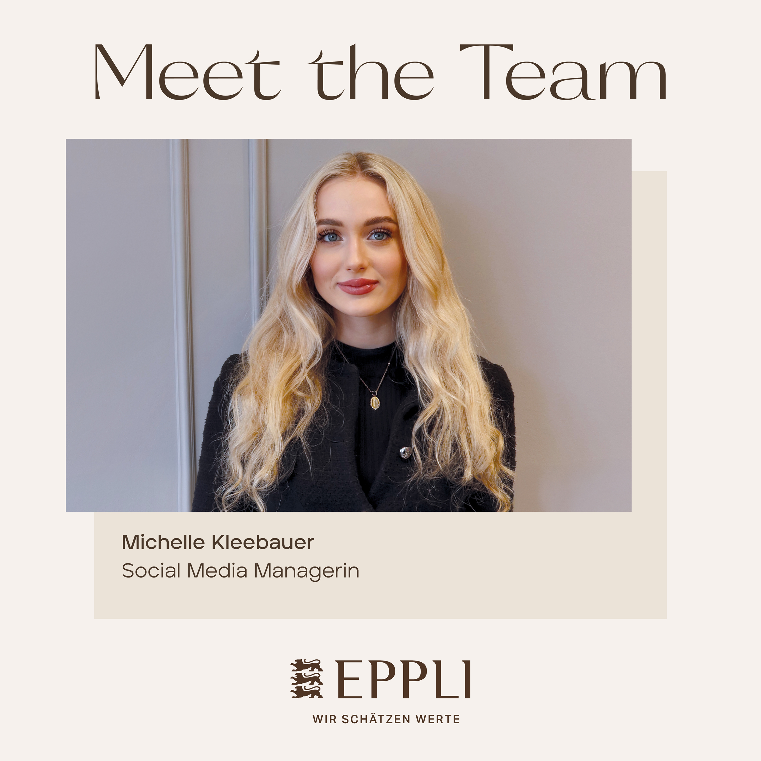Social Media Managerin  - Michelle Kleebauer