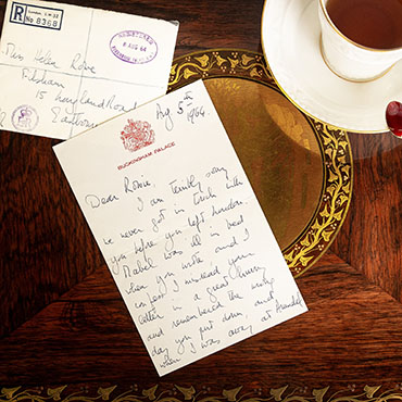 Eppli verkauft Brief von Queen Elizabeth II.