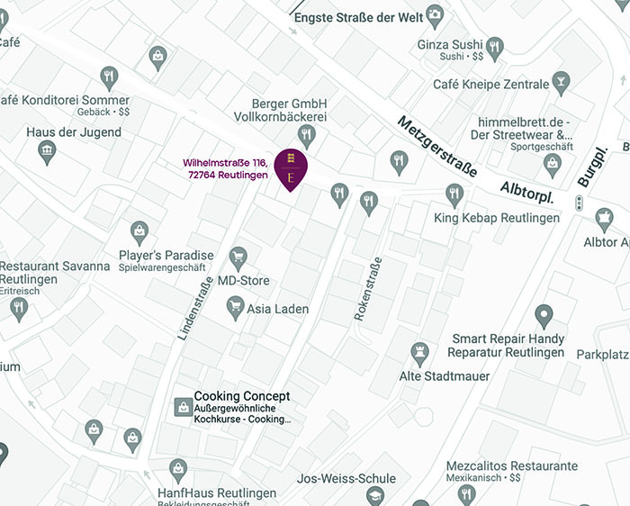 Eppli Reutlingen location map
