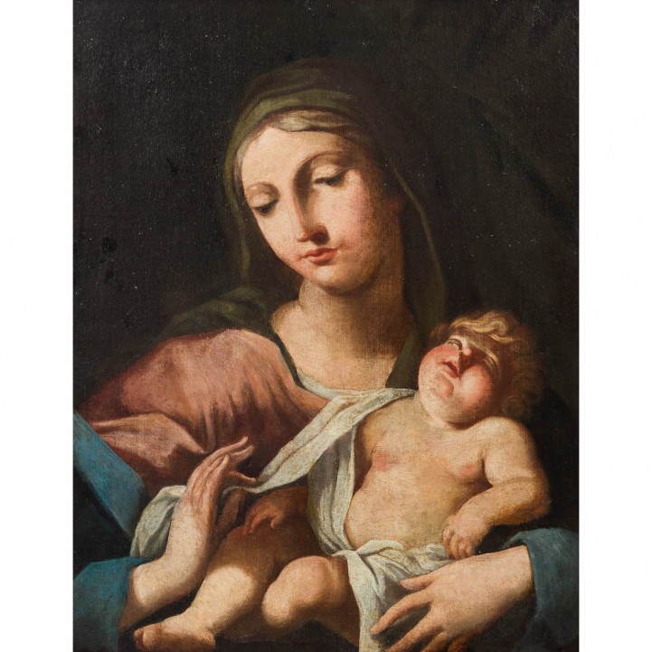 MARATTI, Carlo, ATTRIBUIERT (auch Maratta, 1625-1713) "Madonna" 