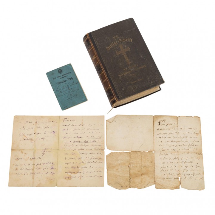 Autographen - 2 Briefe des Sohnes JUSTINUS KERNERS (1786-1862), 
