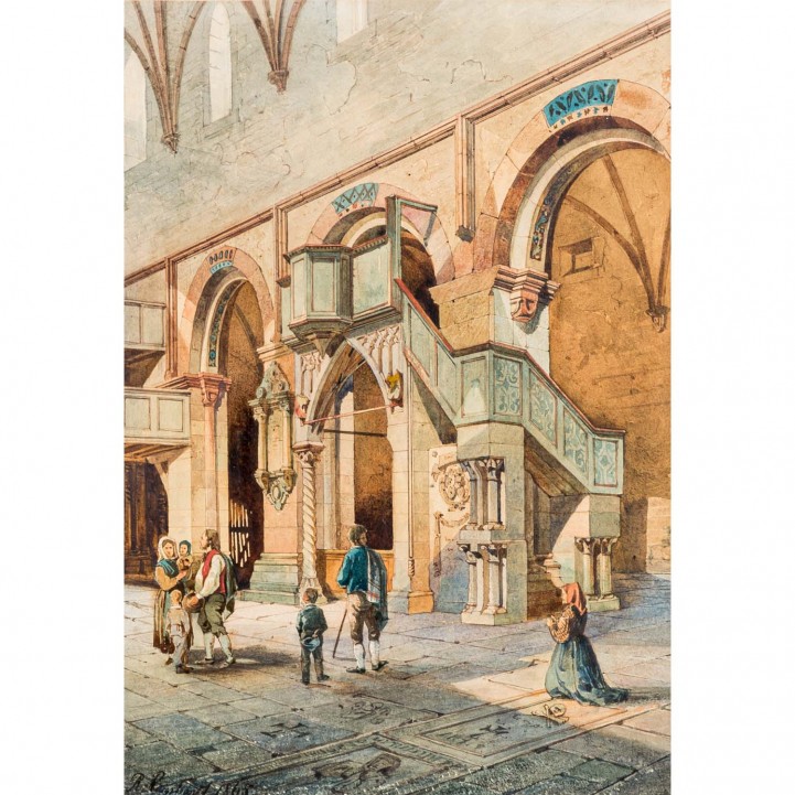 REINHARDT, R., wohl Robert (1843-1914), "Mon Reale in Palermo", 