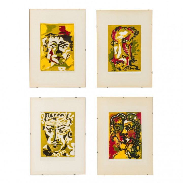 BOOMERS, JAN (1927-1999), 4 Portraits, 1975/76, 
