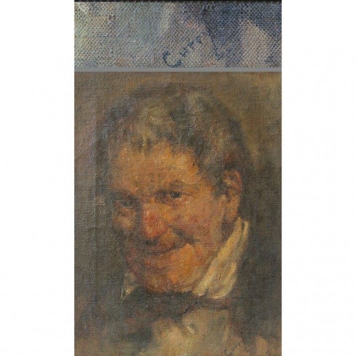 PORTRÄTMALER, um 1900: Porträt eines alten Mannes. 