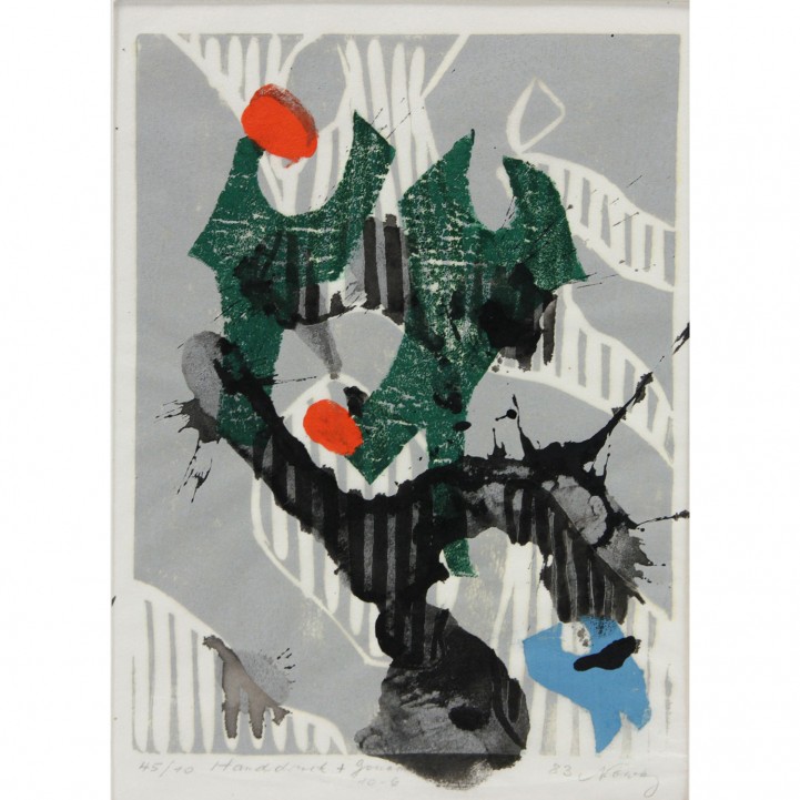 NOWAG, HEINZ (1907-1984): abstrakte Komposition, 1983, 