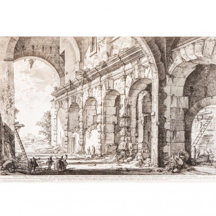 PIRANESI, GIOVANNI BATTISTA (Mogliano 1720-1778 Rom), " Veduta della Curia Ostilia", 