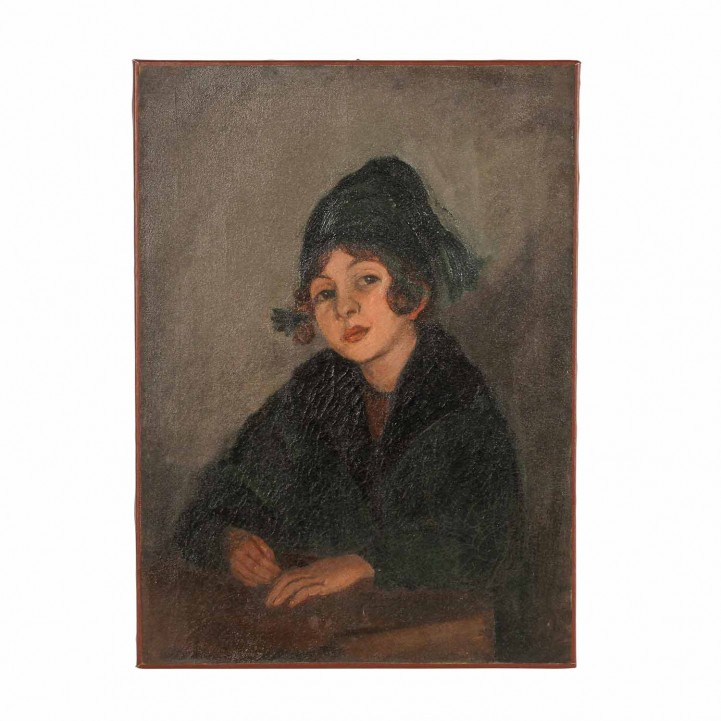FAURE, AMANDUS (Hamburg 1874-1931 Stuttgart), „Portrait seiner Tochter Lotte“, 