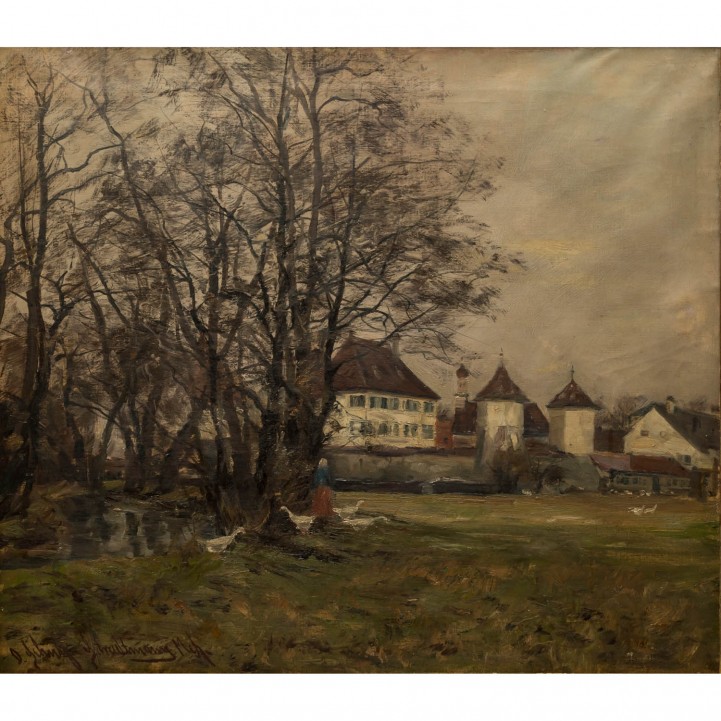 SCHULZ-STRADTMANN, OTTO (1892 -1960), 'Schloss Blutenburg', 